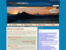 Tablet Screenshot of lastminutetoguatemala.com